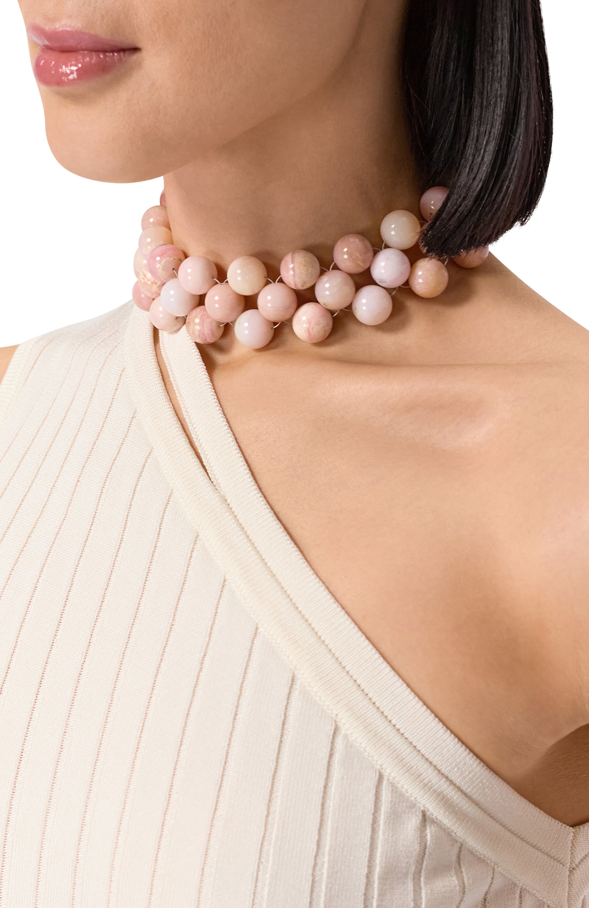 Чокер-фенечка с розовыми опалами MOONKA, арт. CRT-111PK-BD00-OPL, фото 2