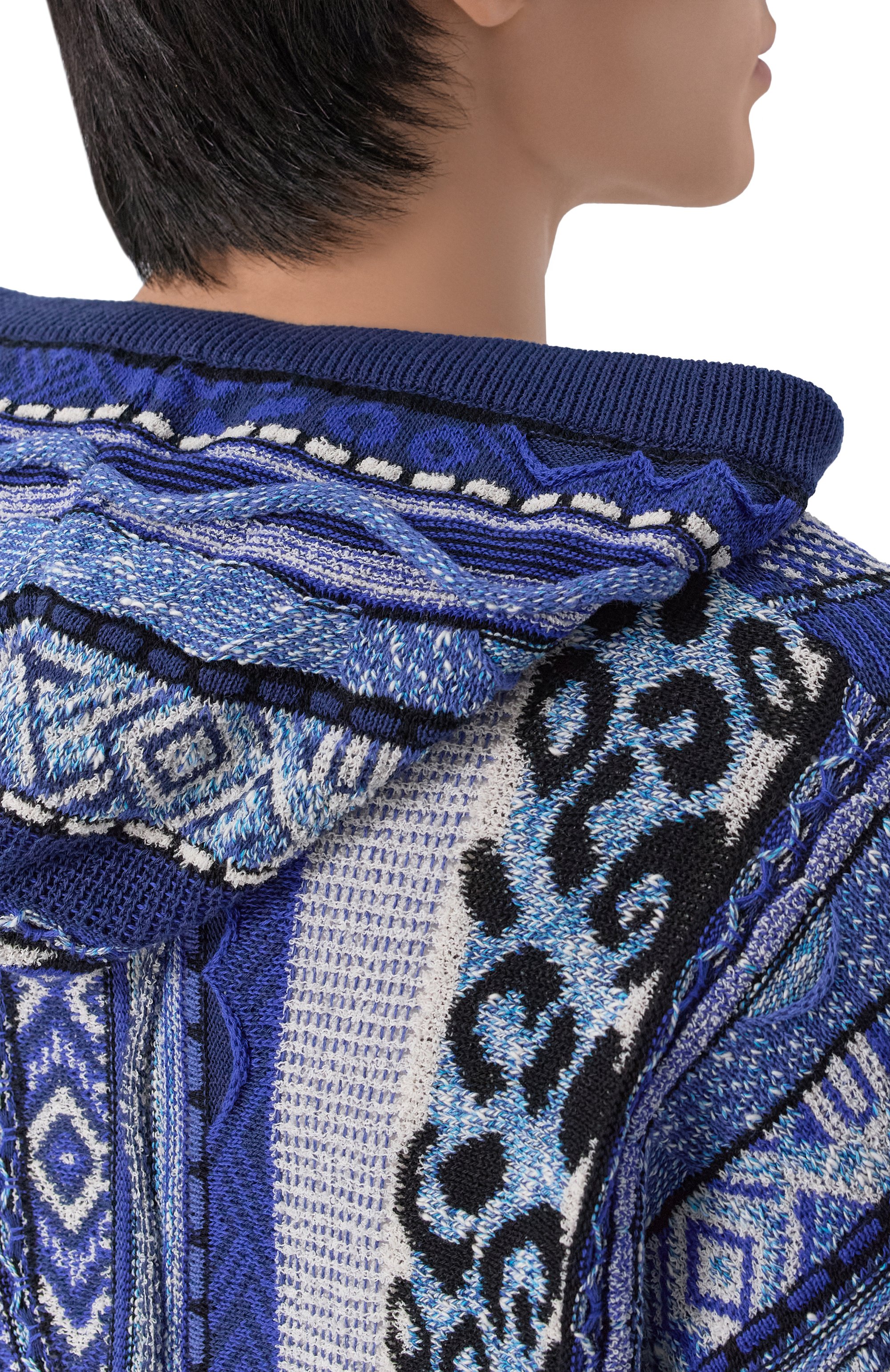 Хлопковое худи LANEUS синего цвета по цене 64500 руб., арт. S6LAMAKH070, фото 5 Хлопковое худи LANEUS, арт. S6LAMAKH070, фото 5