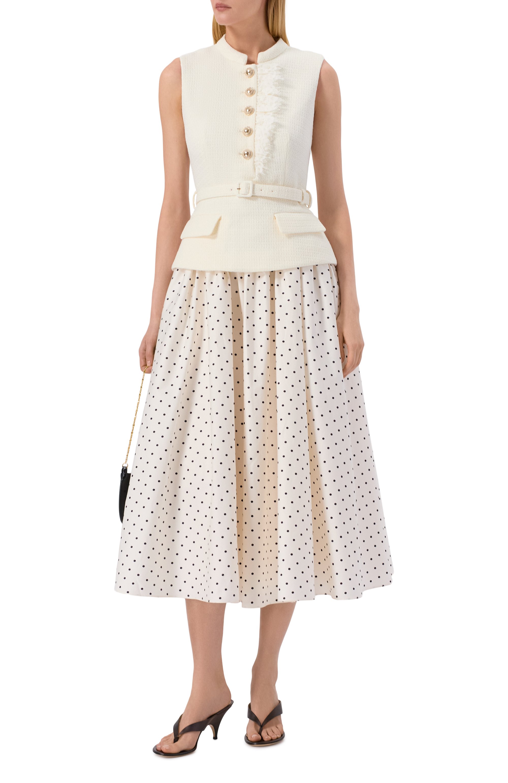 Комбинированное платье SELF-PORTRAIT, арт. SS26031MC, фото 2