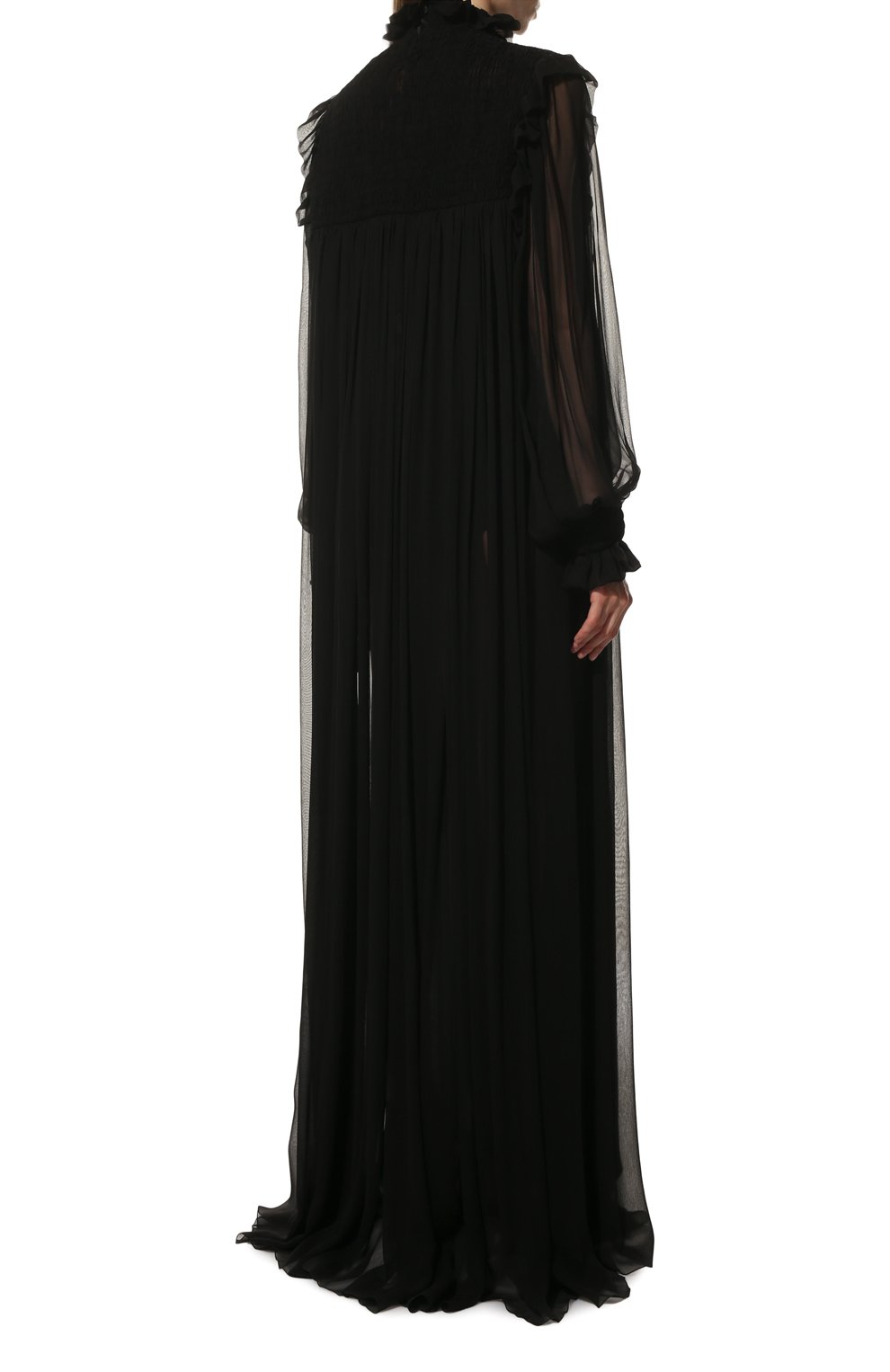 Шелковое платье SAINT LAURENT, арт. 568528/Y115W, фото 4