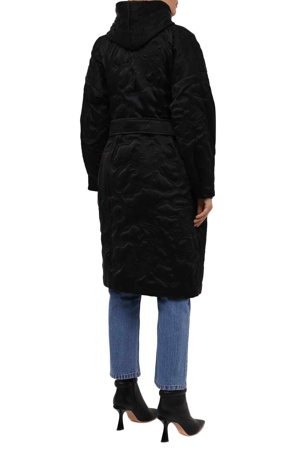 Утепленное пальто GIORGIO ARMANI черного цвета по цене 779500 руб., арт. 1WH0L075/T030N, фото 4 Утепленное пальто GIORGIO ARMANI, арт. 1WH0L075/T030N, фото 4