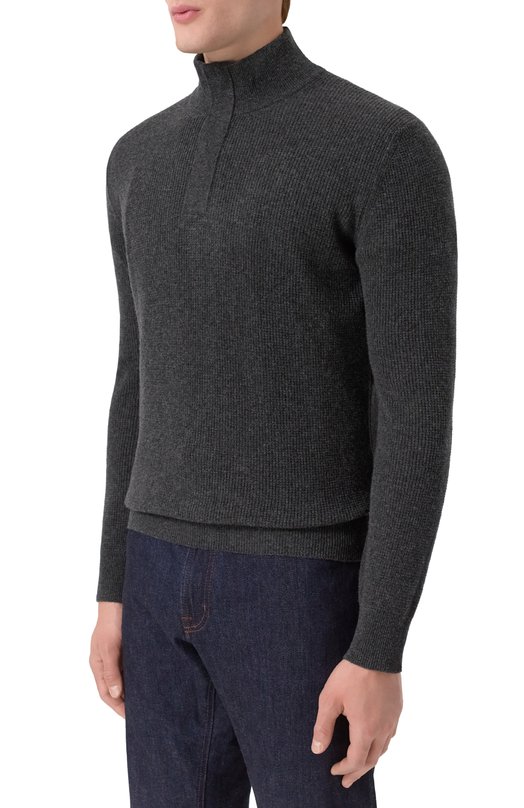Джемпер из шерсти и кашемира Canali C1140/MK02361 Серый  C1140/MK02361 Фото 3