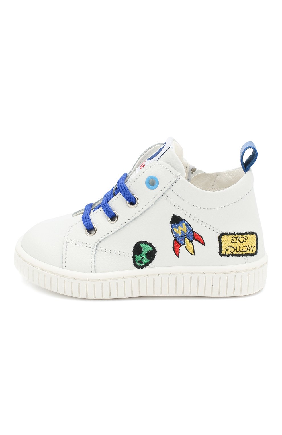 Кожаные кеды WALKEY белого цвета по цене 11500 руб., арт. Y1B4-40209-0092, фото 2 Кожаные кеды WALKEY, арт. Y1B4-40209-0092, фото 2