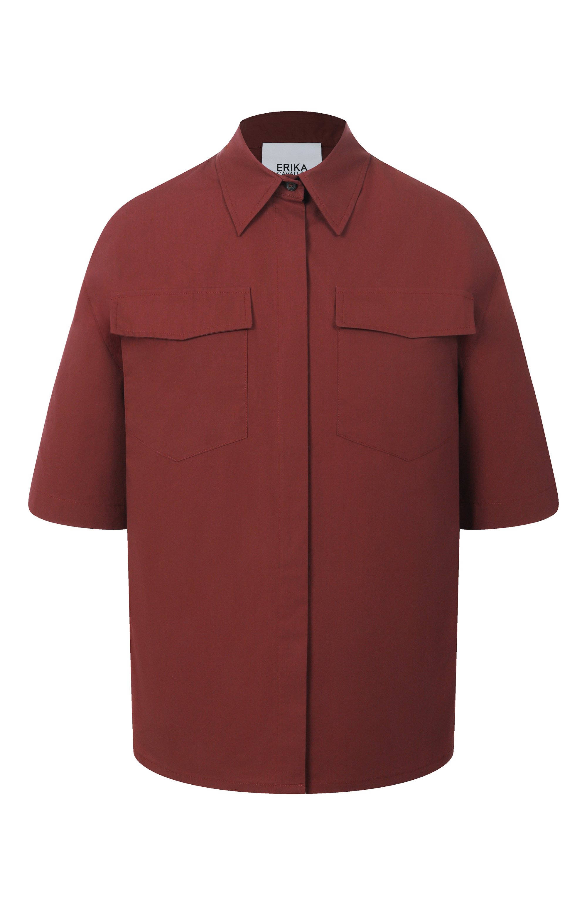 Хлопковая рубашка ERIKA CAVALLINI, арт. P5SJ18, фото 1