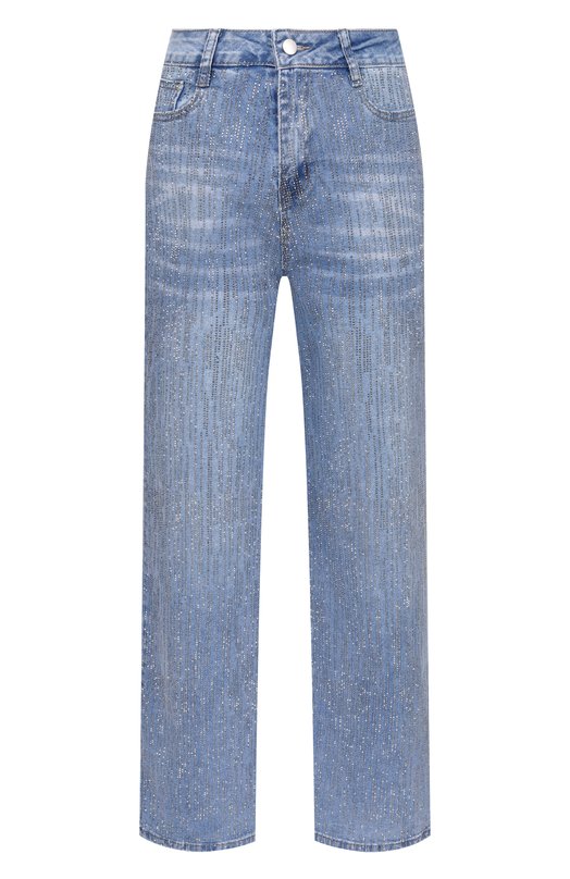 Джинсы с отделкой стразами Sasha Kim SK-00001793 Голубой SK-00001793