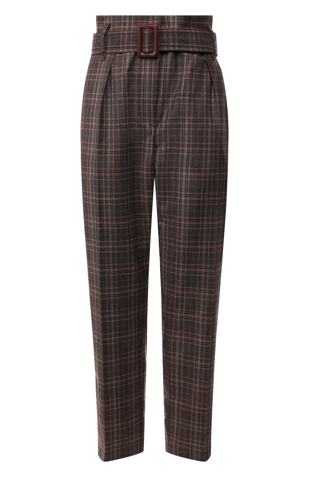 Шерстяные брюки BRUNELLO CUCINELLI коричневого цвета по цене 188500 руб., арт. MA143P7022, фото 1 Шерстяные брюки BRUNELLO CUCINELLI, арт. MA143P7022, фото 1