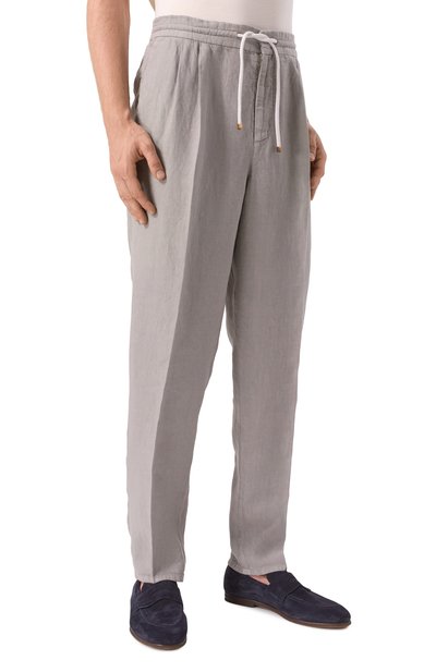 Льняные брюки BRUNELLO CUCINELLI, арт. M243DE1710, фото 3