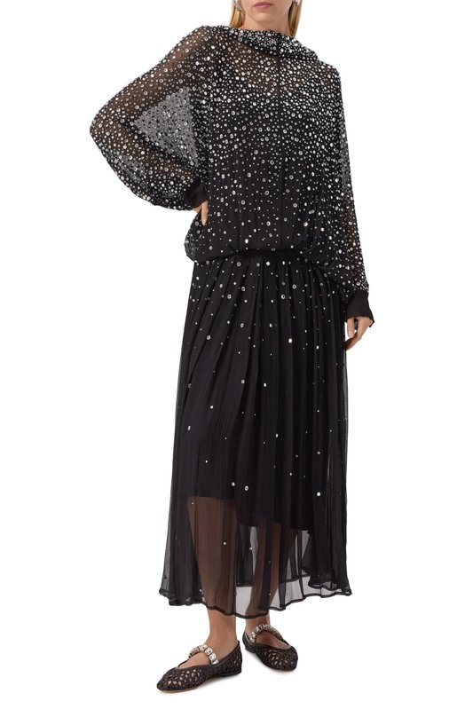 Шелковое платье Albus Lumen AL.RT25.007.DRESS_SET Чёрный  AL.RT25.007.DRESS_SET Фото 2