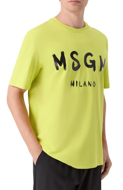 Хлопковая футболка MSGM, арт. 4040MM510/267002, фото 3