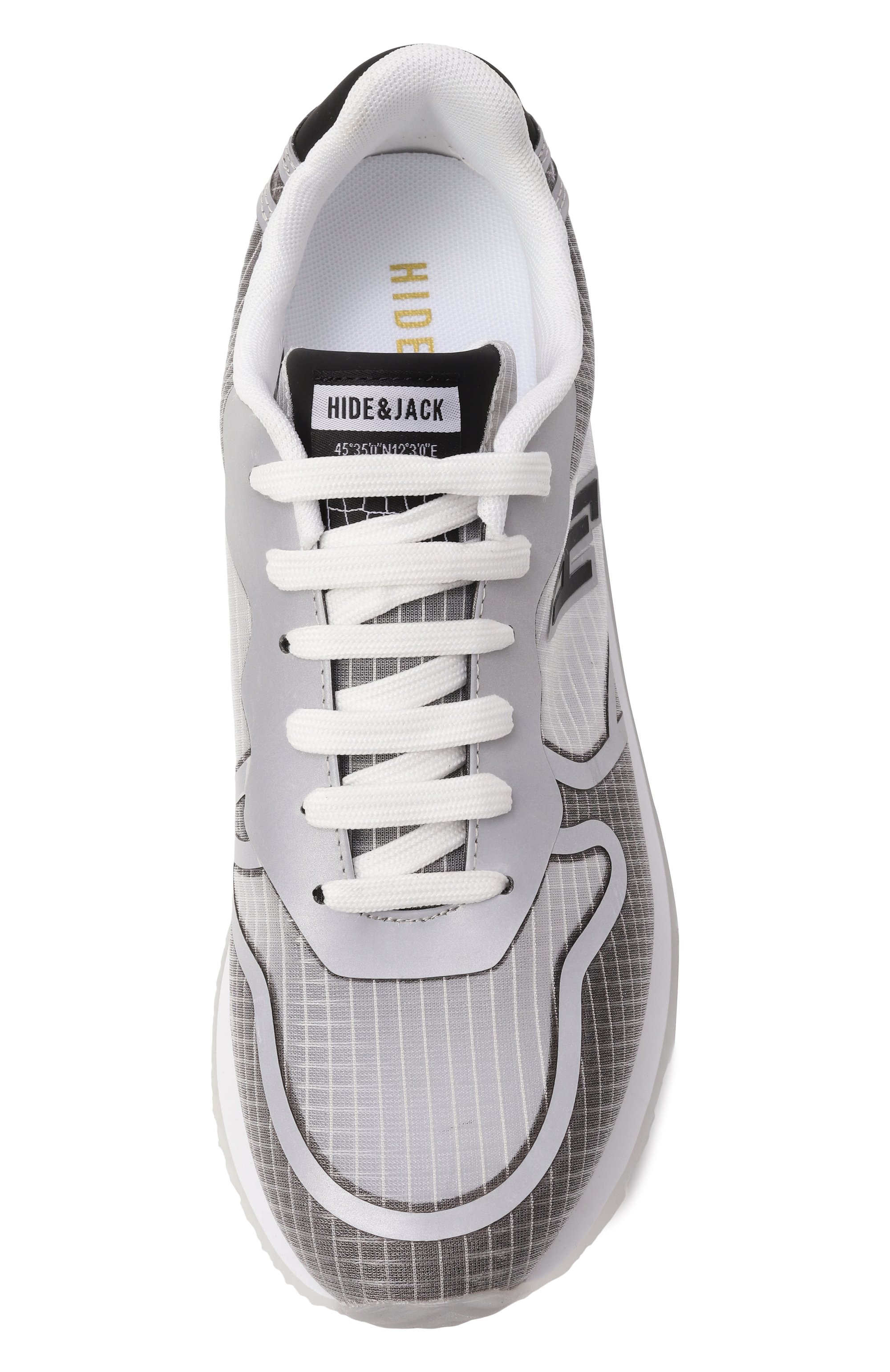 Текстильные кроссовки over HIDE AND JACK, арт. 0STRLGRYWHT, фото 6