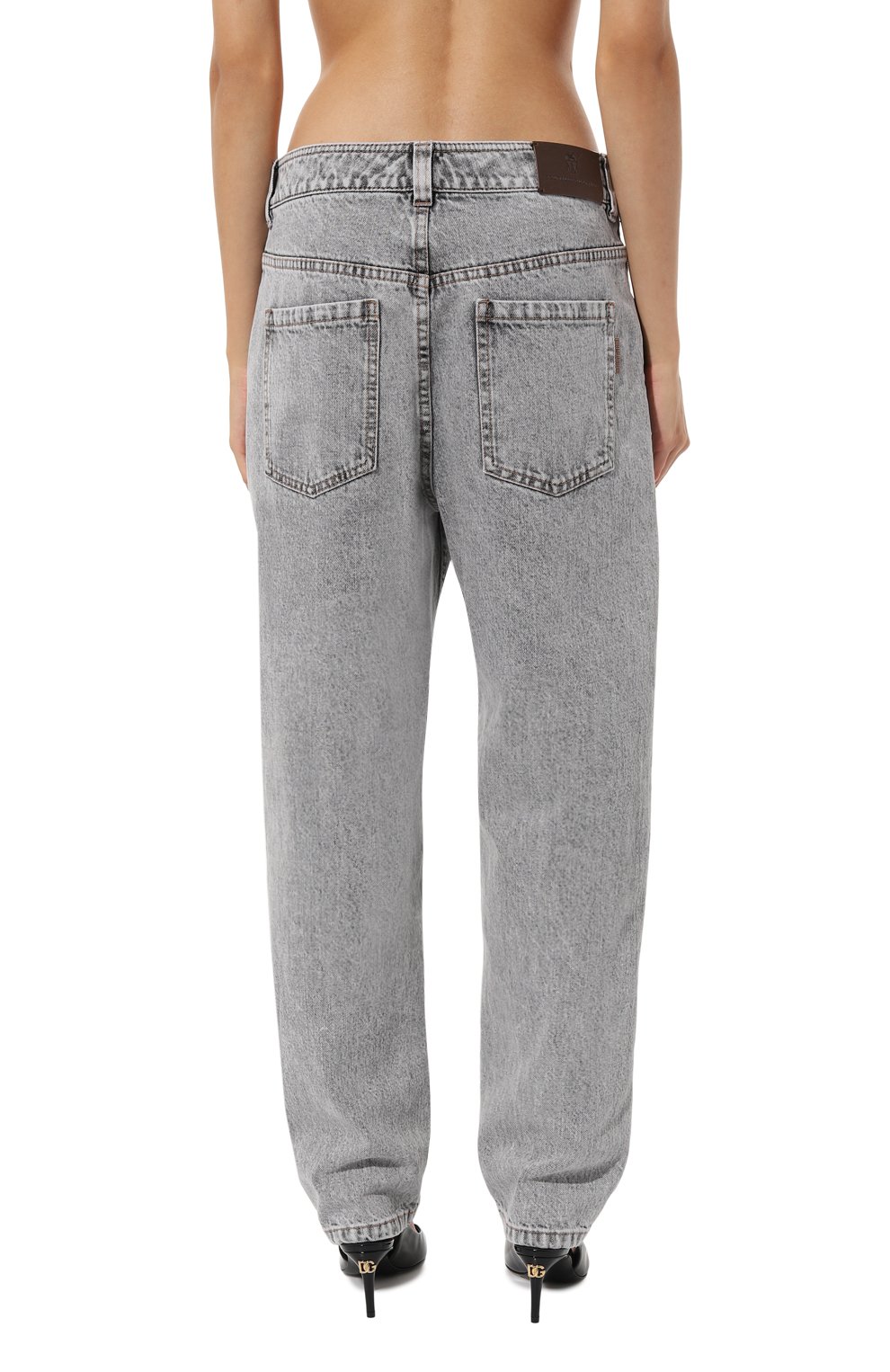 Джинсы BRUNELLO CUCINELLI серого цвета по цене 99500 руб., арт. MA095BP048, фото 4 Джинсы BRUNELLO CUCINELLI, арт. MA095BP048, фото 4