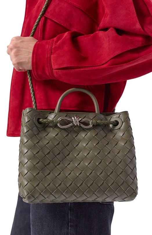 Сумка Andiamo small Bottega Veneta 766014/VCPP1 Хаки  766014/VCPP1 Фото 2