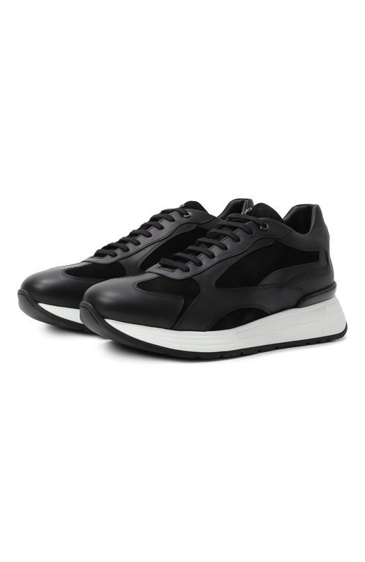 Кожаные кроссовки Stefano Ricci UZ26EG6636/WYSDP Чёрный UZ26EG6636/WYSDP