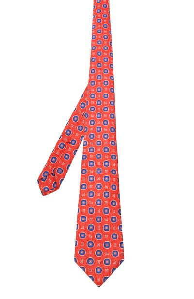 Шелковый галстук KITON красного цвета по цене 27850 руб., арт. UCRVKLC06G66, фото 2 Шелковый галстук KITON, арт. UCRVKLC06G66, фото 2