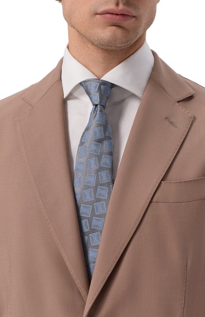 Мужской шелковый галстук GIORGIO ARMANI, арт. GM000800/TE22442