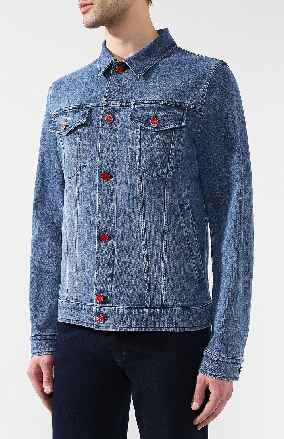 Джинсовая куртка KITON, арт. UW0506J07R52, фото 3