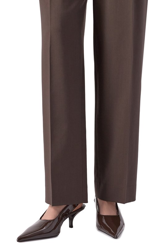 Кожаные туфли TOTEME 252-WAS0205-LE0091 Коричневый  252-WAS0205-LE0091 Фото 2