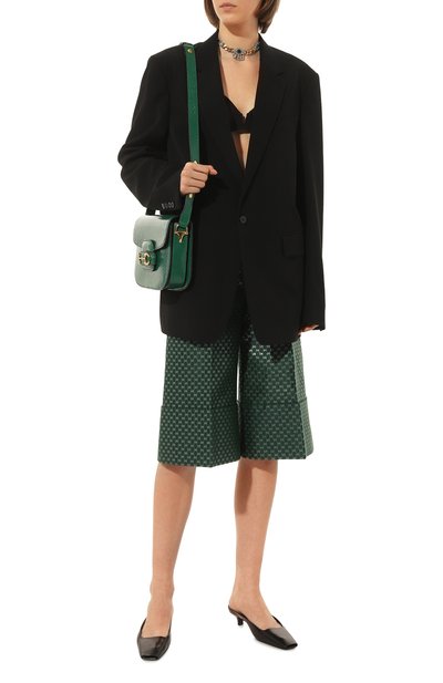 Брюки-кюлоты изо льна и хлопка GUCCI, арт. 652118 ZAGLX, фото 2