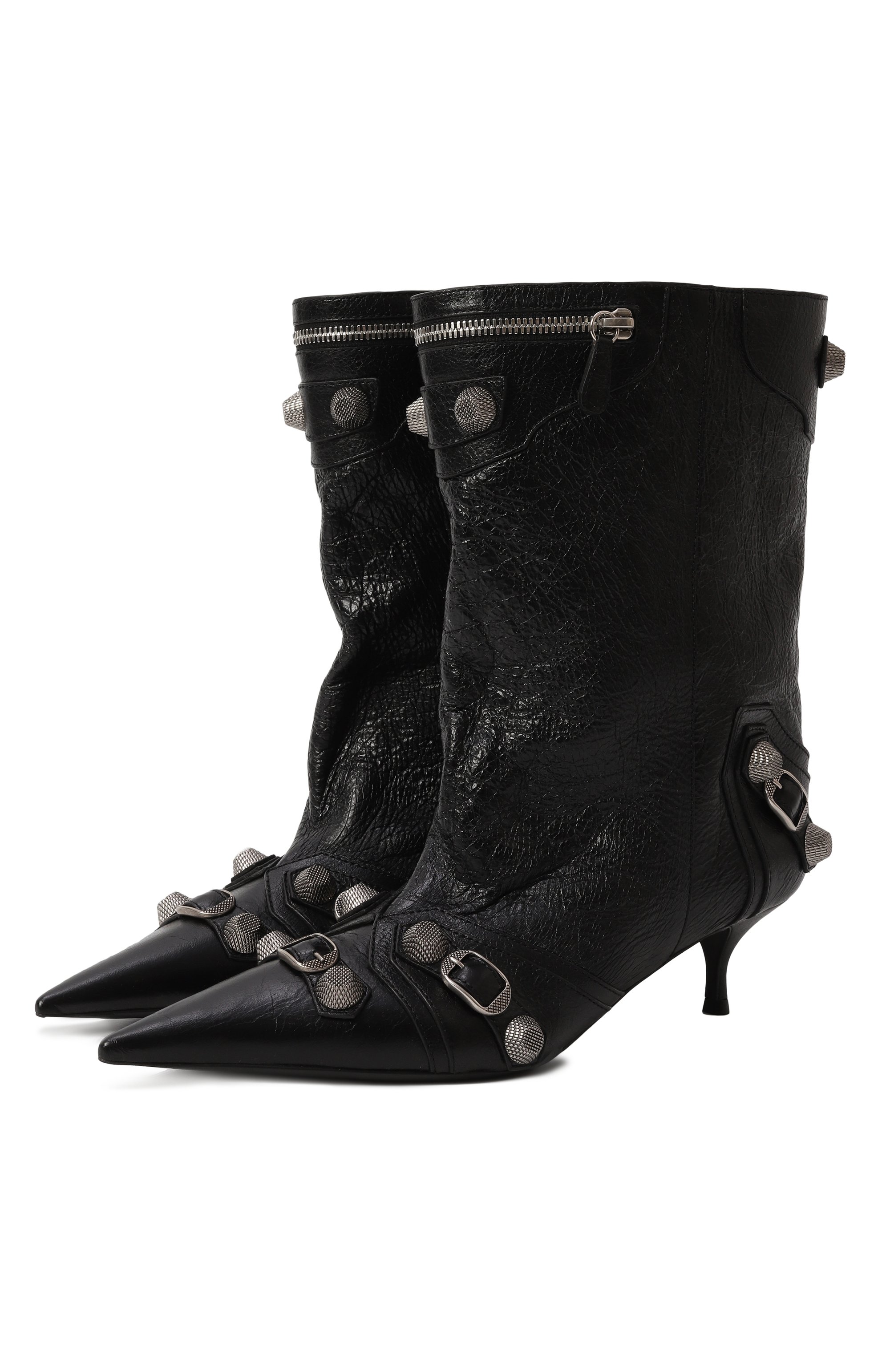 Кожаные ботильоны cagole 50 BALENCIAGA, арт. 802082/WAD4E, фото 1