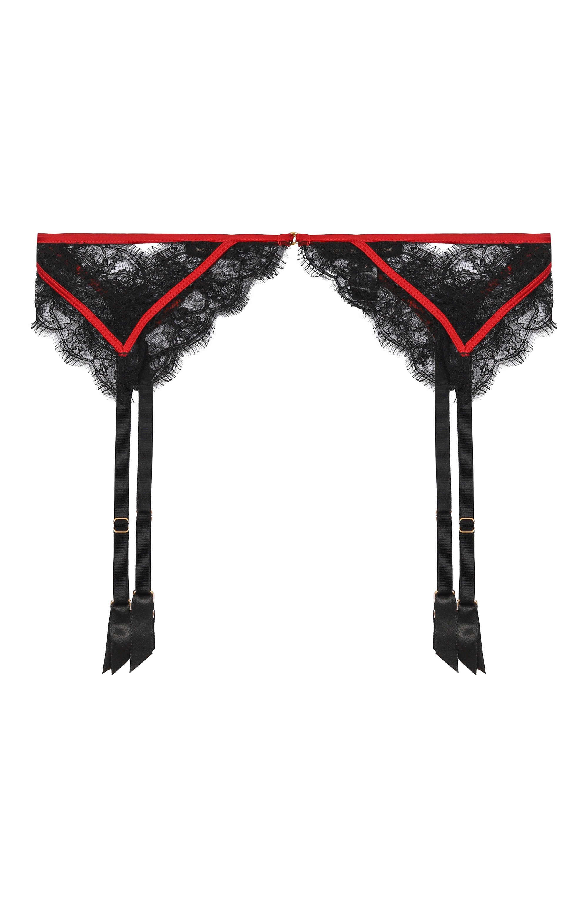 Шелковый пояс для чулок KIKI DE MONTPARNASSE, арт. C001GB002/RED 600, фото 1