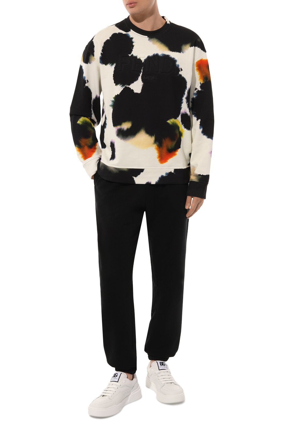 Хлопковый свитшот FENDI разноцветного цвета по цене 132500 руб., арт. FY3938 AN1K, фото 2 Хлопковый свитшот FENDI, арт. FY3938 AN1K, фото 2