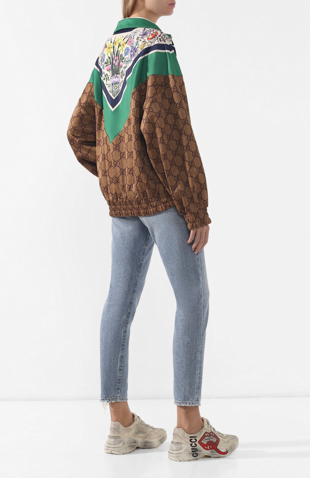 Кожаные кроссовки rhyton  GUCCI, арт. 552093/A9L00, фото 2