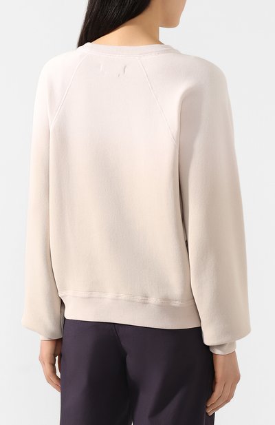 Хлопковый свитшот ISABEL MARANT кремового цвета по цене 25700 руб., арт. SW0240-20E044I/BELEM, фото 4 Хлопковый свитшот ISABEL MARANT, арт. SW0240-20E044I/BELEM, фото 4