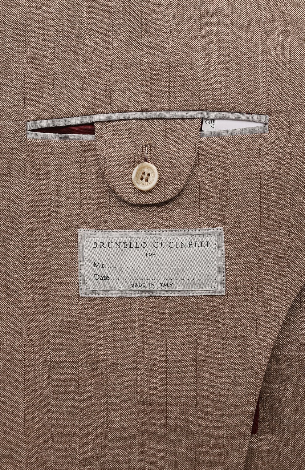 Костюм изо льна и шерсти BRUNELLO CUCINELLI, арт. MS465LDTR, фото 9