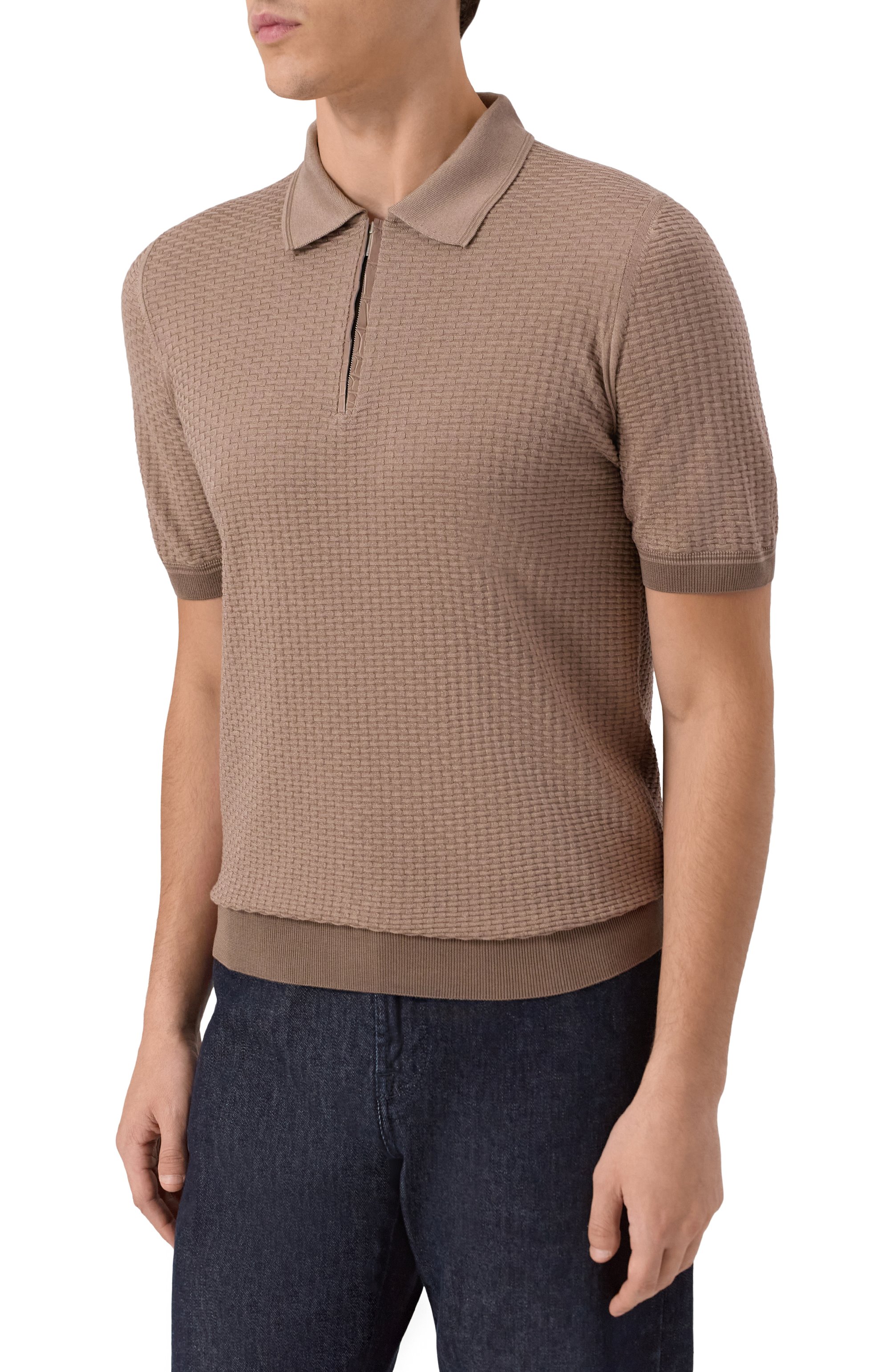 Шелковое поло ZILLI, арт. KZP002M0641VBSH00, фото 3