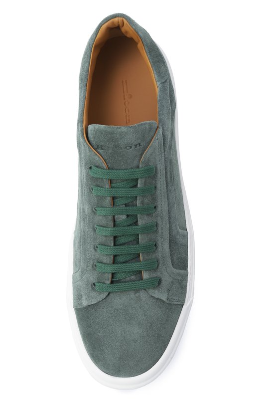 Замшевые кеды Kiton USSA268N0127908 Зелёный  USSA268N0127908 Фото 6