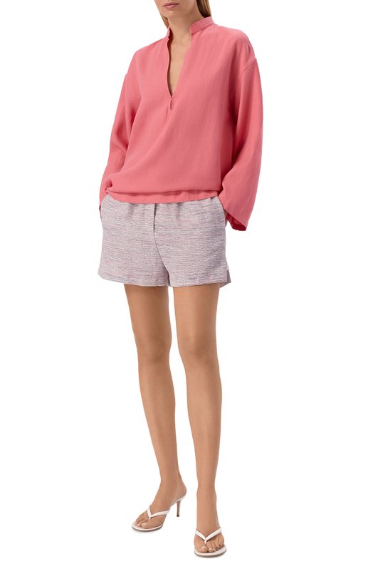 Шорты из вискозы и льна Giorgio Armani GW003092/TE20207 Розовый  GW003092/TE20207 Фото 2