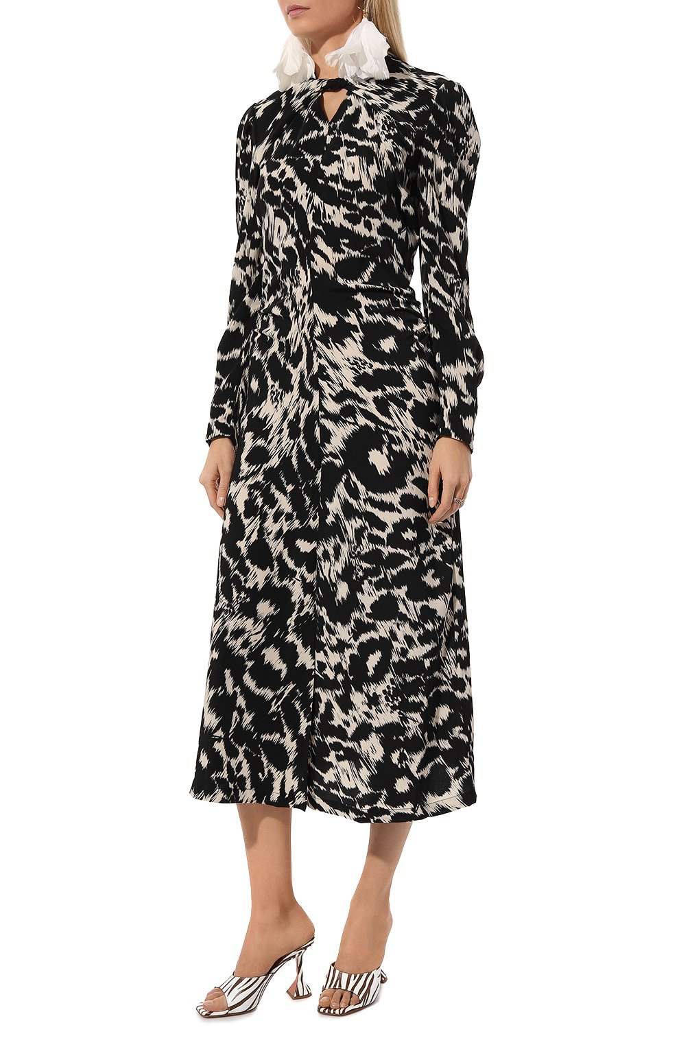 Платье LVIR черно-белого цвета по цене 47900 руб., арт. LV23F-DR01A, фото 3 Платье LVIR, арт. LV23F-DR01A, фото 3