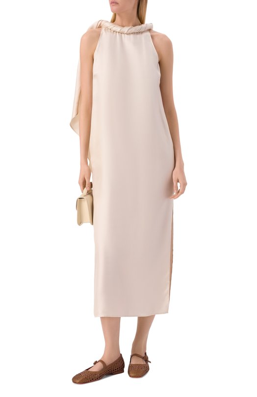 Кожаные балетки Santoni WAMG72160HA1S0DL Коричневый  WAMG72160HA1S0DL Фото 3