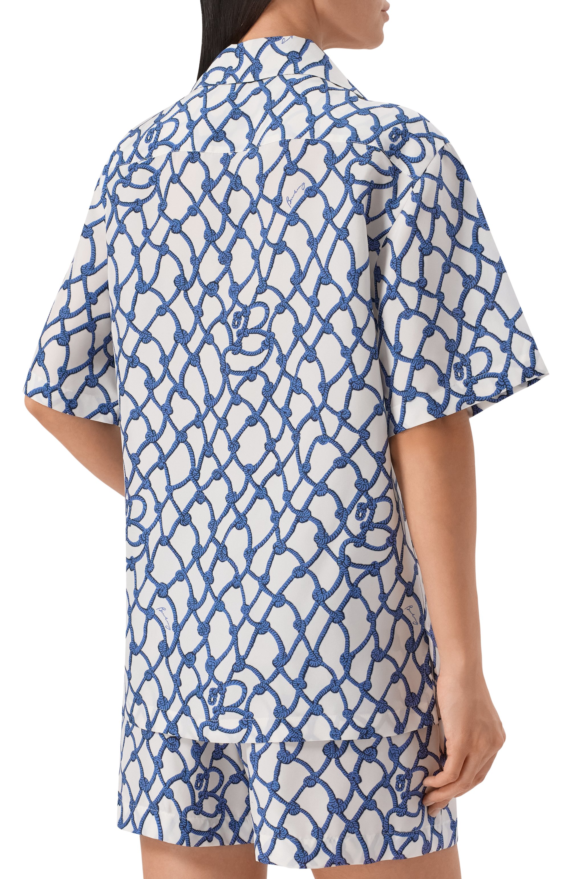 Шелковая рубашка BURBERRY, арт. 8107042, фото 4