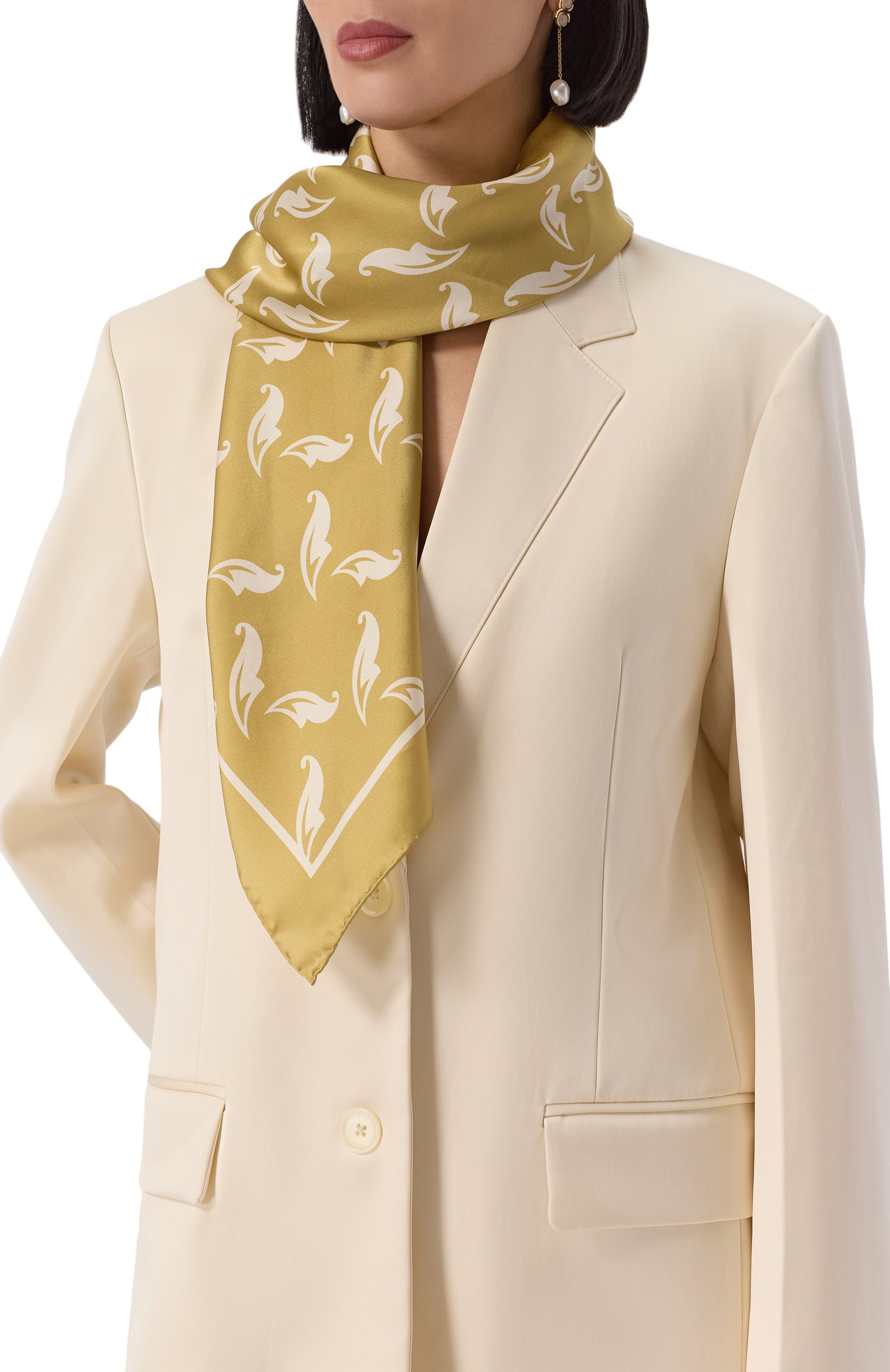 Шелковый платок ХОХЛОМА Х АЛЕНА АХМАДУЛЛИНА, арт. WTA1116, фото 2