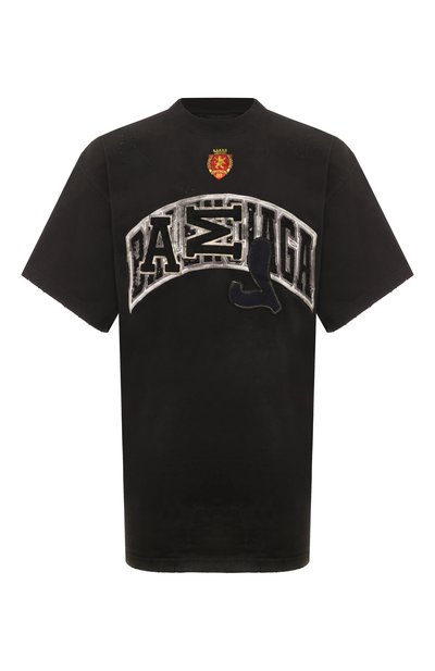 Мужская хлопковая футболка BALENCIAGA, арт. 739028/T0VN2