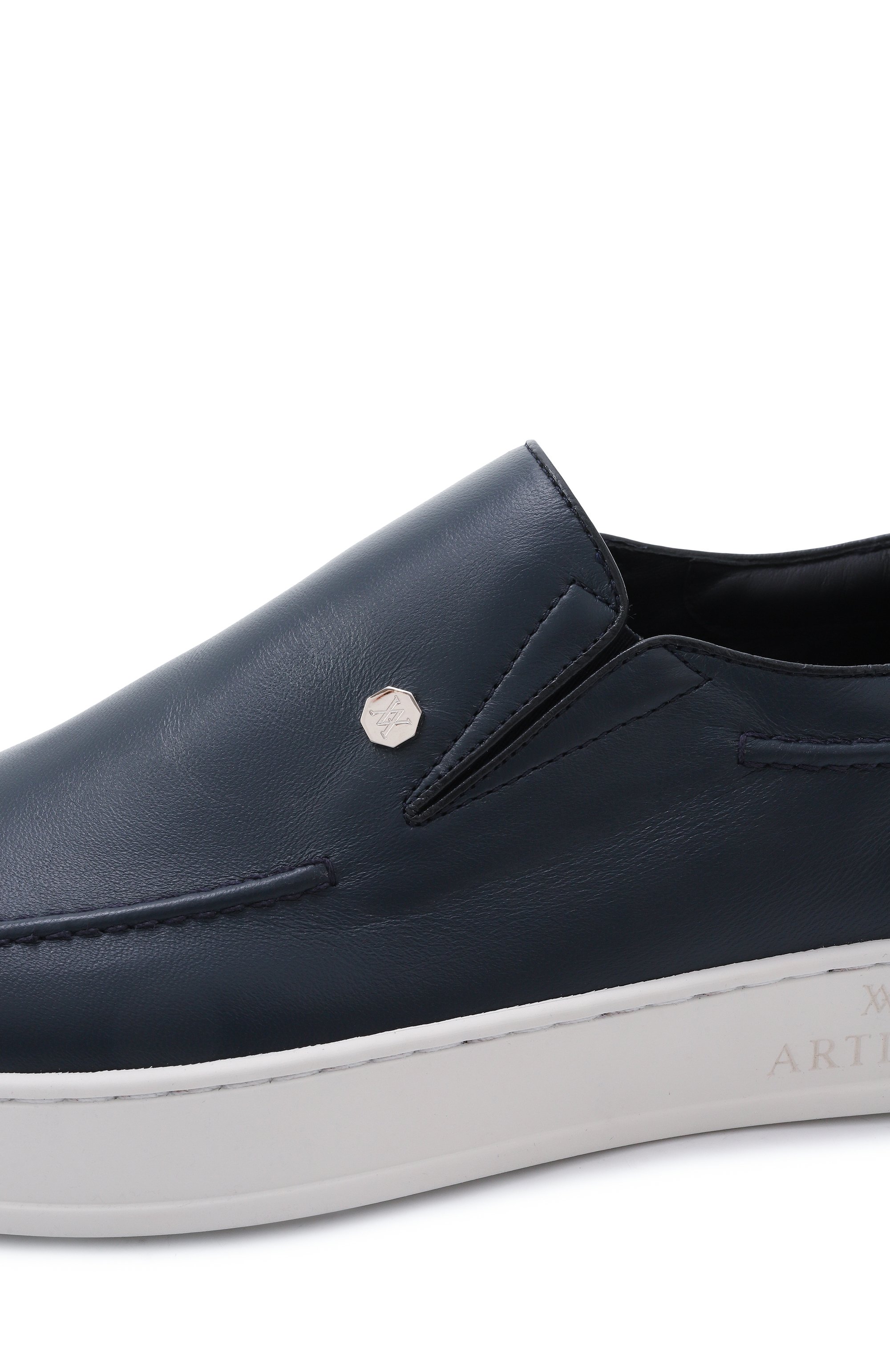 Кожаные слипоны ARTIOLI, арт. 0S820/BABY LAMB/SUEDE ELITE, фото 7