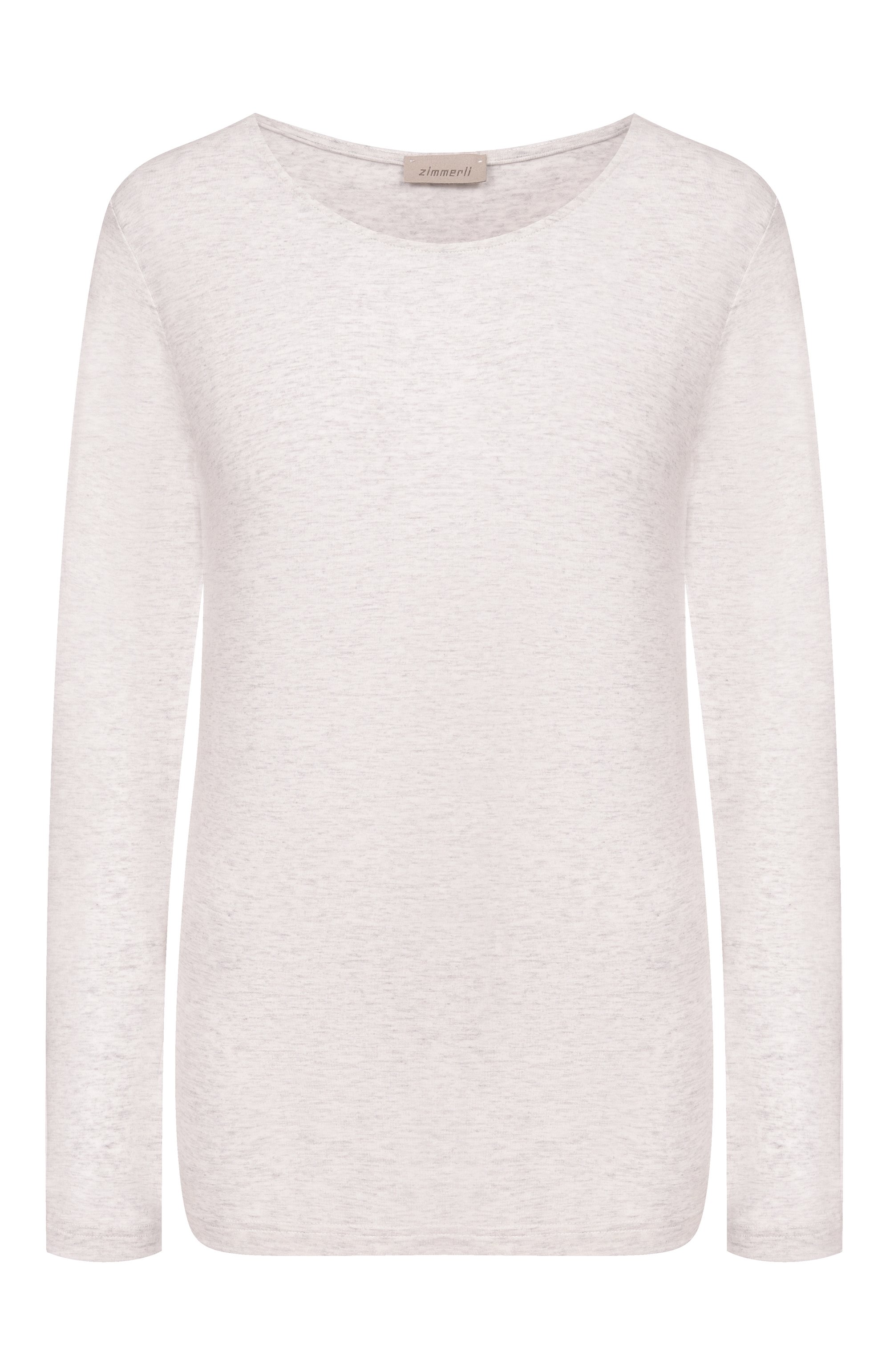 Лонгслив из лиоцелла ZIMMERLI серого цвета по цене 17000 руб., арт. 8010-33005, фото 1 Лонгслив из лиоцелла ZIMMERLI, арт. 8010-33005, фото 1