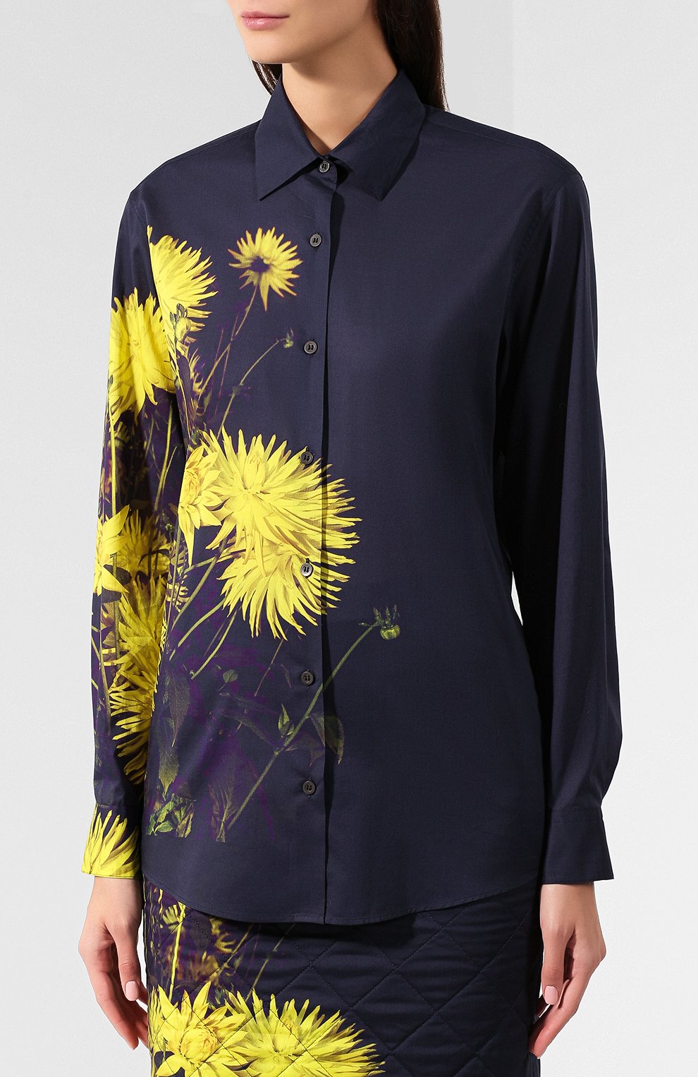 Хлопковая рубашка DRIES VAN NOTEN, арт. 192-30742-8417, фото 3