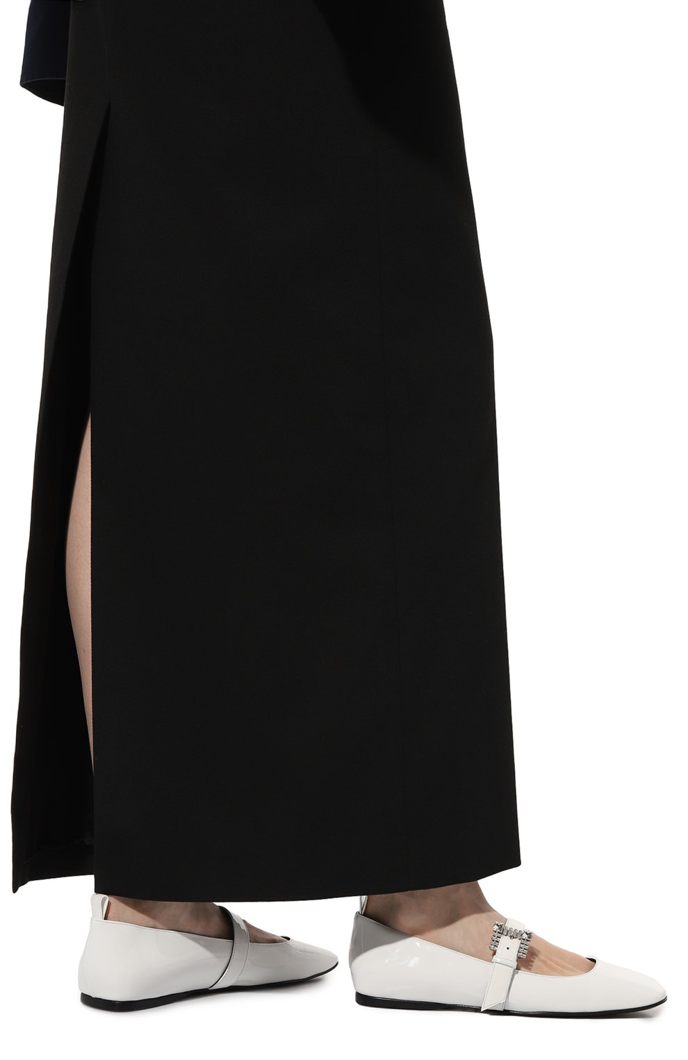 Кожаные балетки sr twenty buckle SERGIO ROSSI, арт. B07390-MVIV01, фото 3