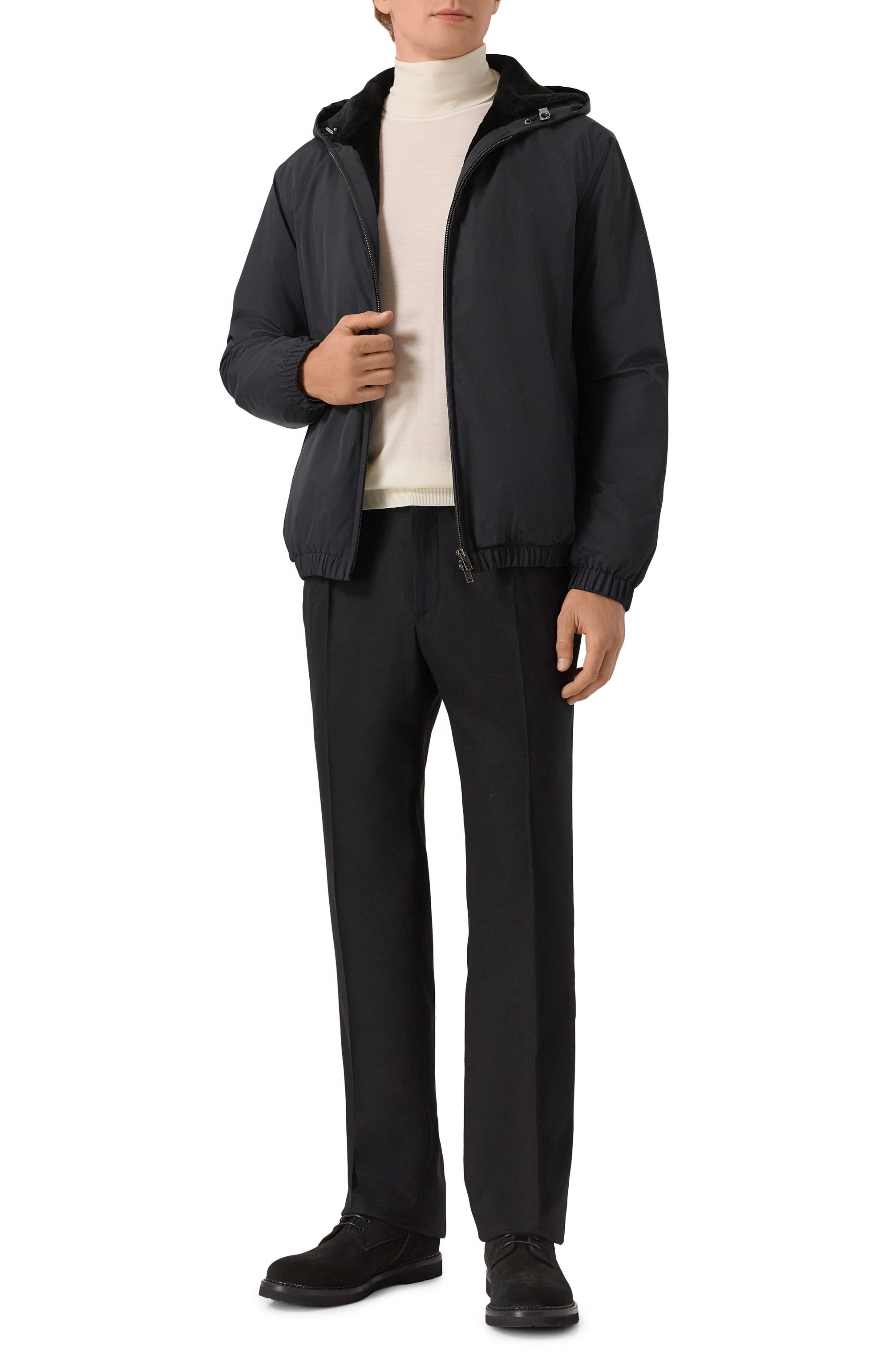 Пуховый бомбер с подкладкой из норки MVST, арт. FTECK-ME5635-4V/DRG1674, фото 2