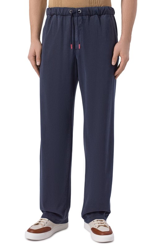 Брюки из лиоцелла Kiton UPR003LK0606H Синий  UPR003LK0606H Фото 3