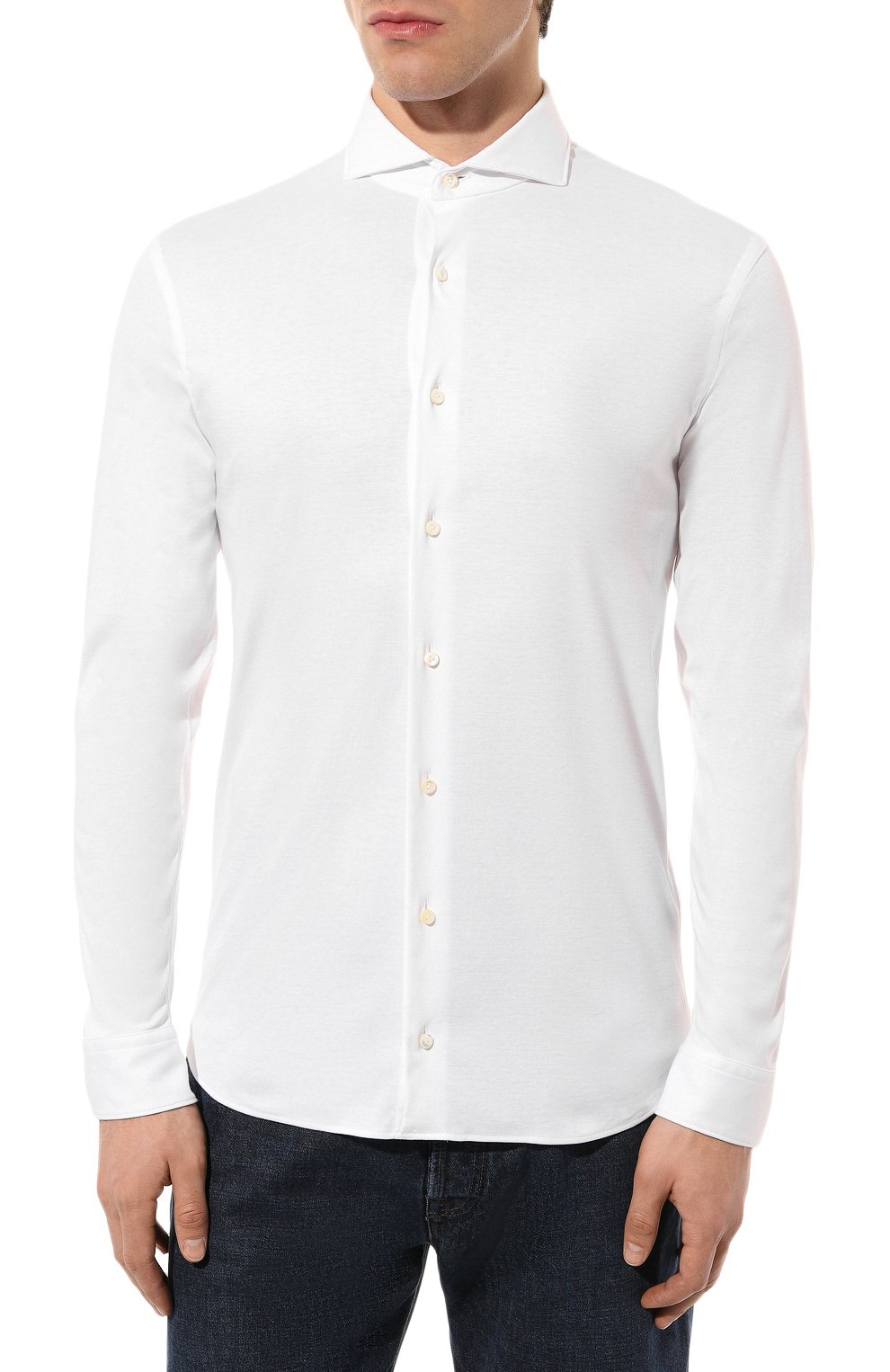 Хлопковая рубашка VAN LAACK белого цвета по цене 29950 руб., арт. PER-LSF/180031, фото 3 Хлопковая рубашка VAN LAACK, арт. PER-LSF/180031, фото 3