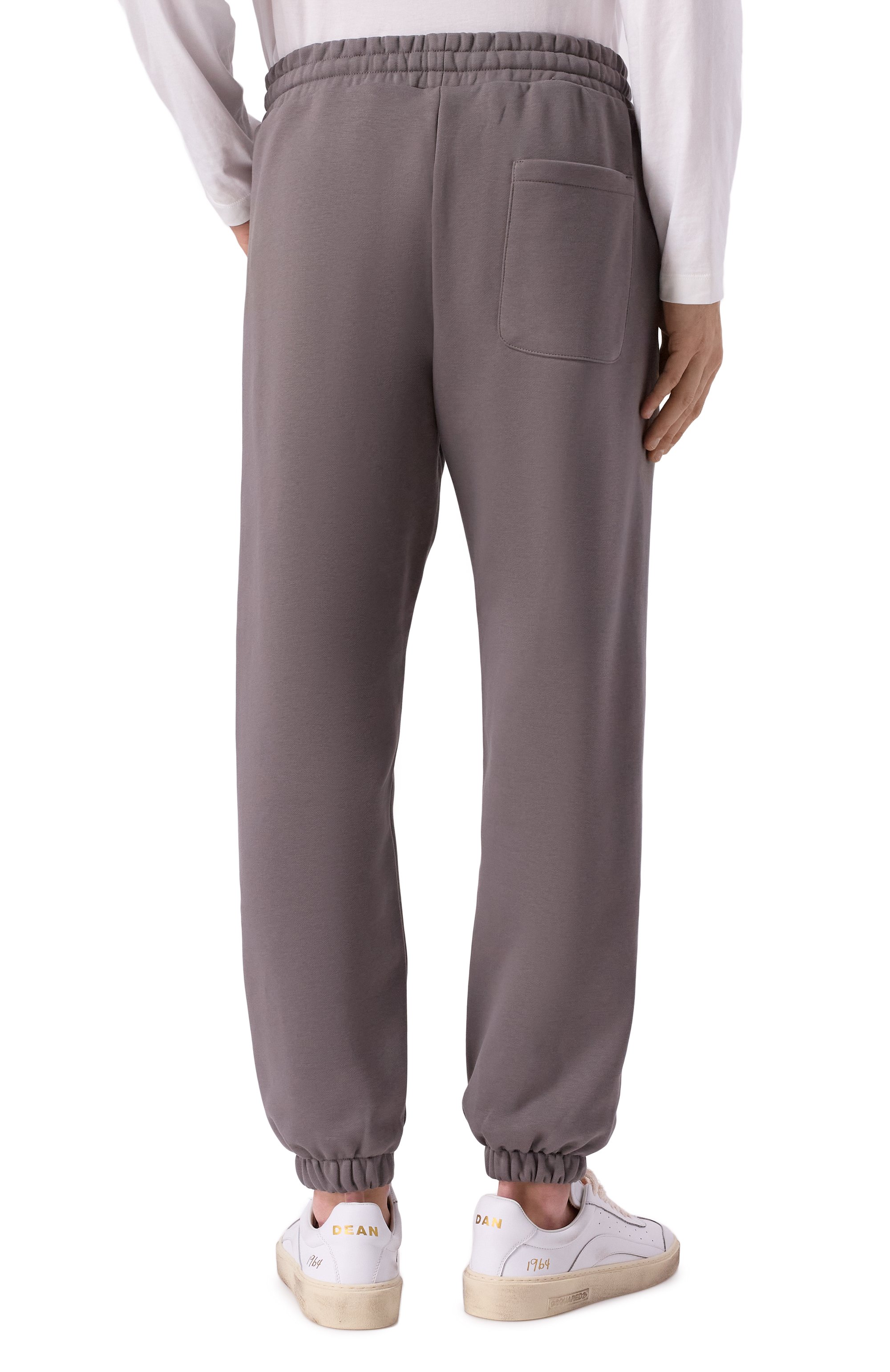 Хлопковые джоггеры COMME DES FUCKDOWN серого цвета по цене 10350 руб., арт. CFABM01728, фото 4 Хлопковые джоггеры COMME DES FUCKDOWN, арт. CFABM01728, фото 4