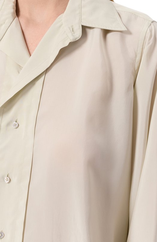 Блузка из вискозы Maison Margiela S51DT0020/S76632 Зелёный  S51DT0020/S76632 Фото 5