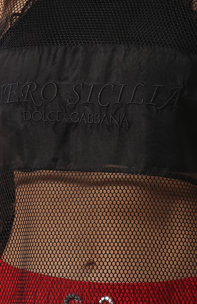 Топ в сетку с логотипом бренда DOLCE & GABBANA, арт. F7A4MZ/FLMJ4, фото 5