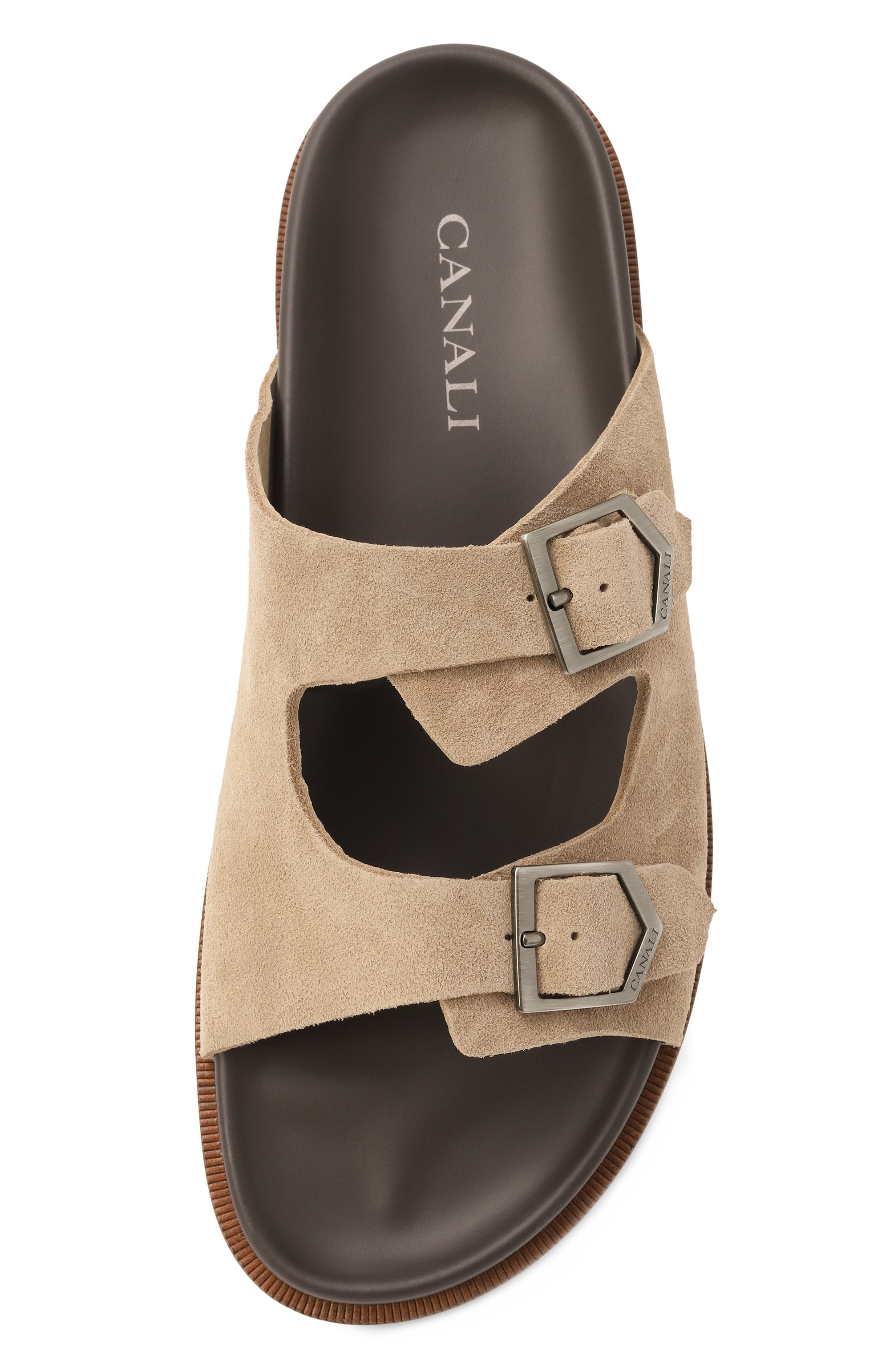 Замшевые шлепанцы CANALI, арт. 482201/RB01206, фото 6