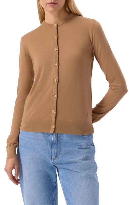 Кашемировый кардиган Dolce & Gabbana FXV09Z/JBW0P Бежевый  FXV09Z/JBW0P Фото 3