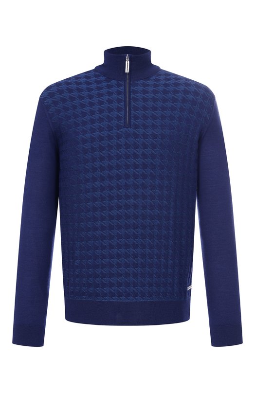 Джемпер из шерсти и шелка Stefano Ricci K202018L01/F25394 Синий K202018L01/F25394