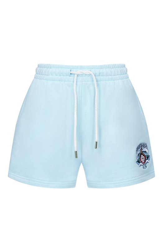 Хлопковые шорты Casablanca W-SP26-JTR-186-02-EX-BC Голубой W-SP26-JTR-186-02-EX-BC